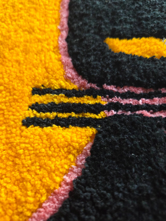 Katt – håndtuftet teppe med personlighet